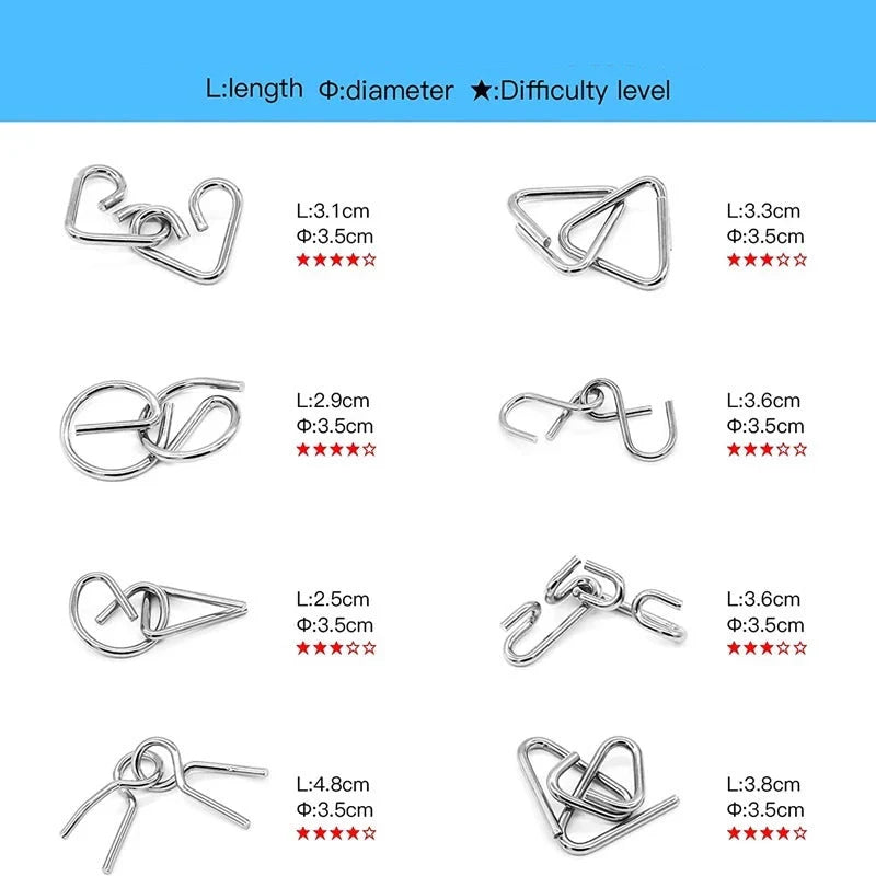 Metallpusselringset ⎜ Hjärngymnastik