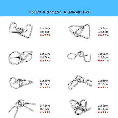 Metallpusselringset ⎜ Hjärngymnastik