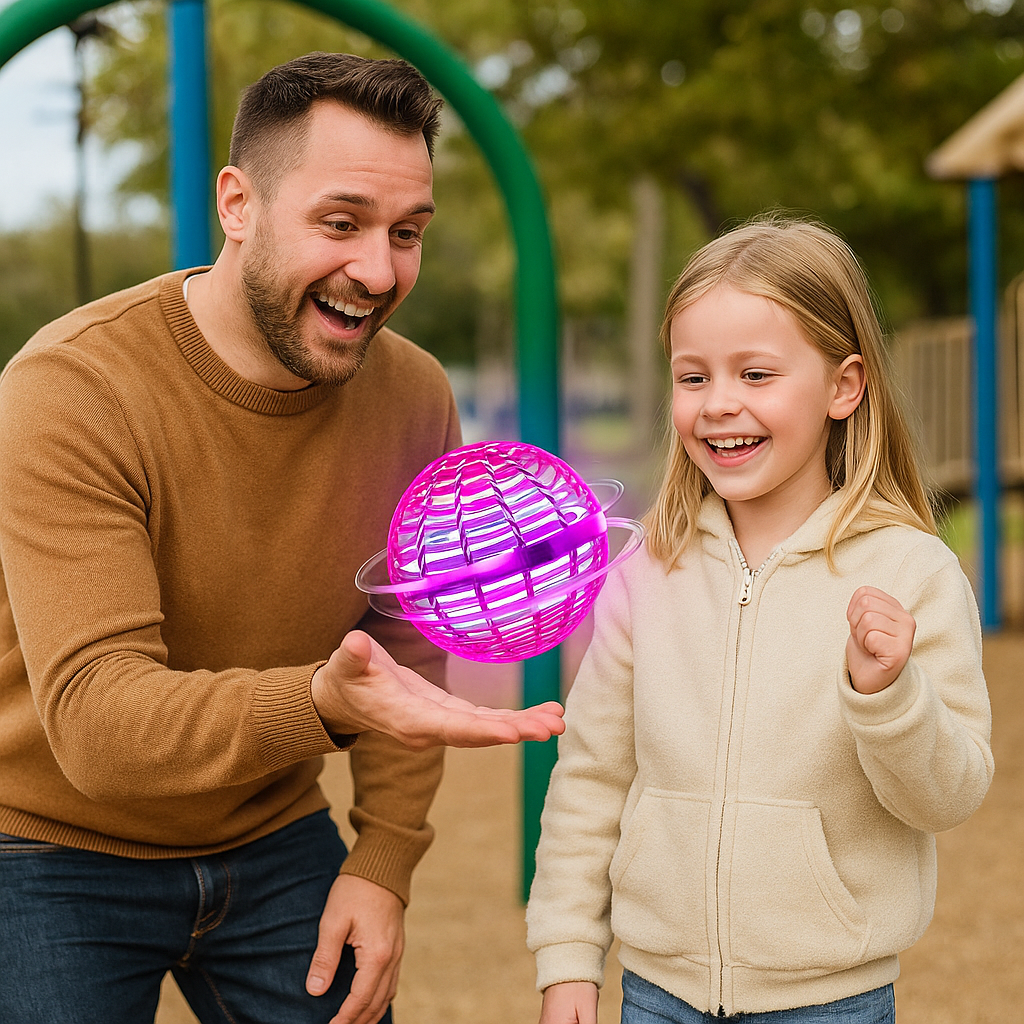 Lysande svävboll för barn