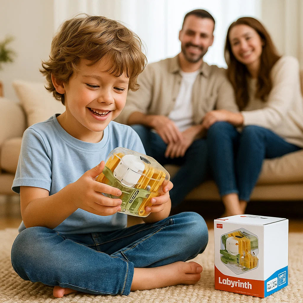 3D labyrint pusselkub