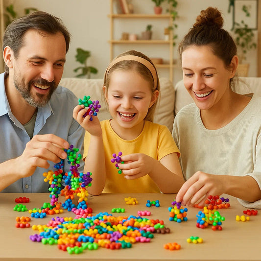 Snöflinga byggklossar för barn | Kreativ 3D-pusselleksak för pedagogiskt nöje och finmotorik