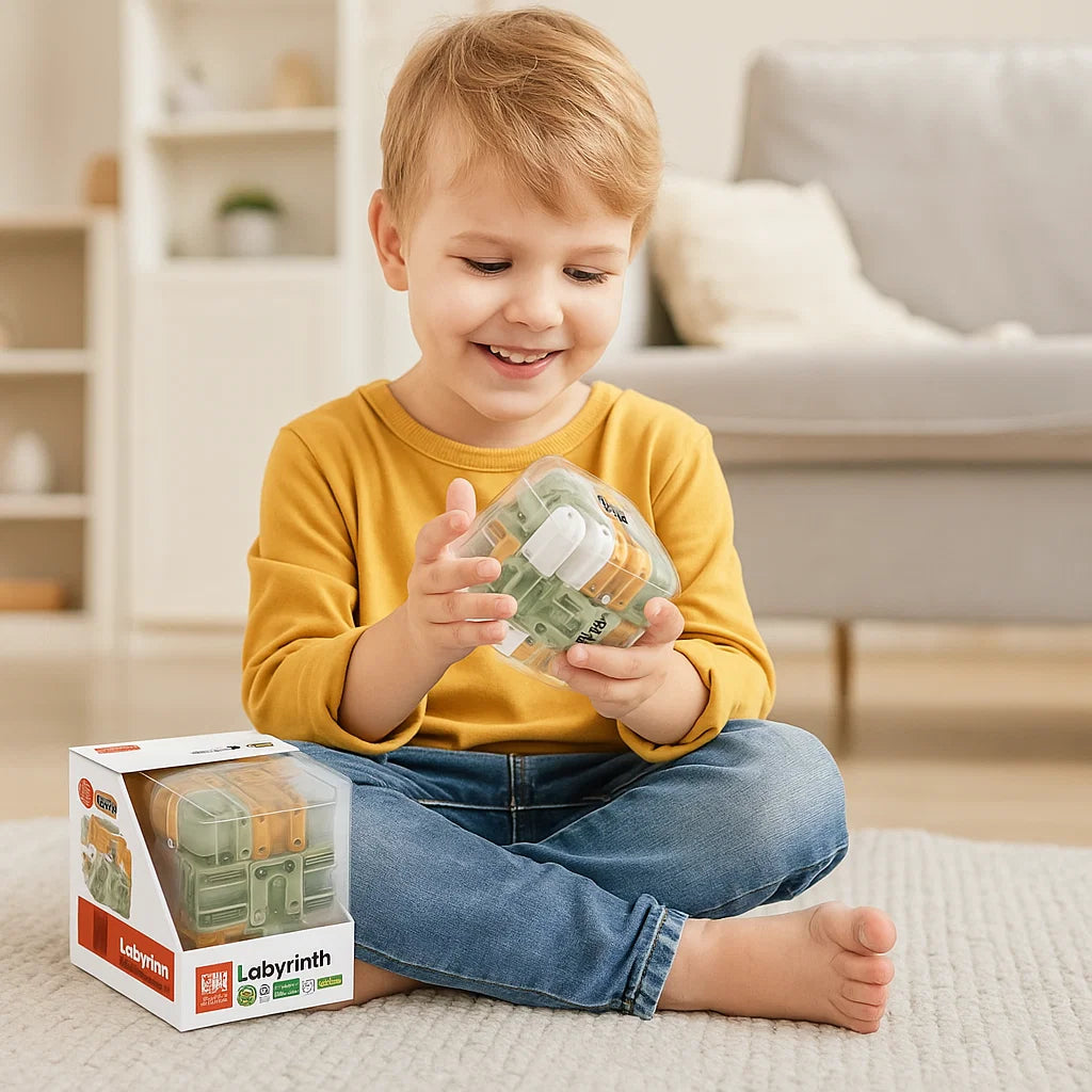 3D labyrint pusselkub