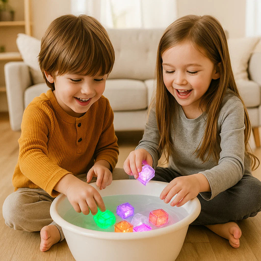 Lysande badkuber – leksak för barn, 6-pack