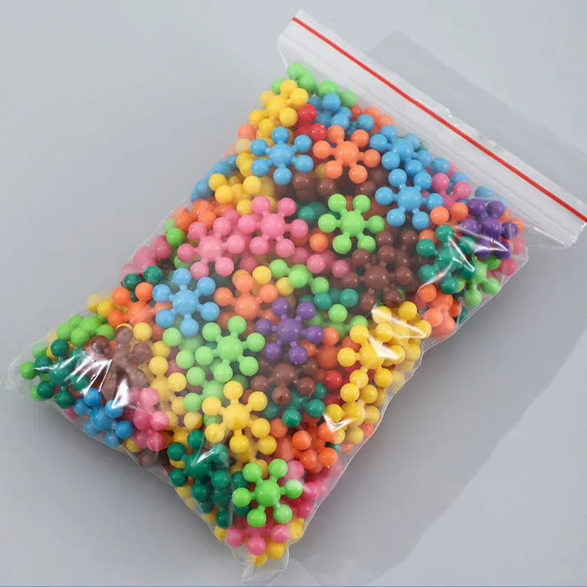 Snöflinga byggklossar för barn | Kreativ 3D-pusselleksak för pedagogiskt nöje och finmotorik