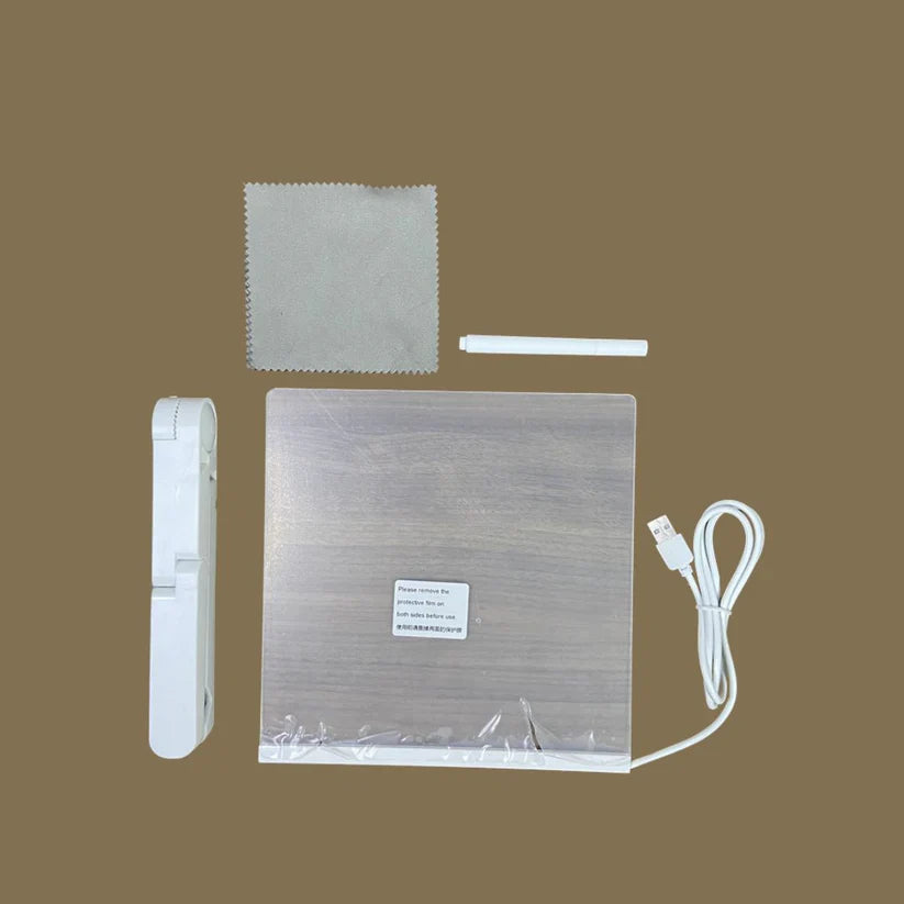 LED-skrivtavla För barn | Återanvändbar upplyst yta för kreativa anteckningar , konst och lärande